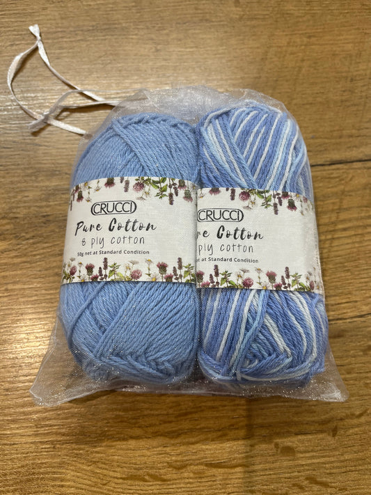 Crucci Cotton Dishcloth Knitting Kit
