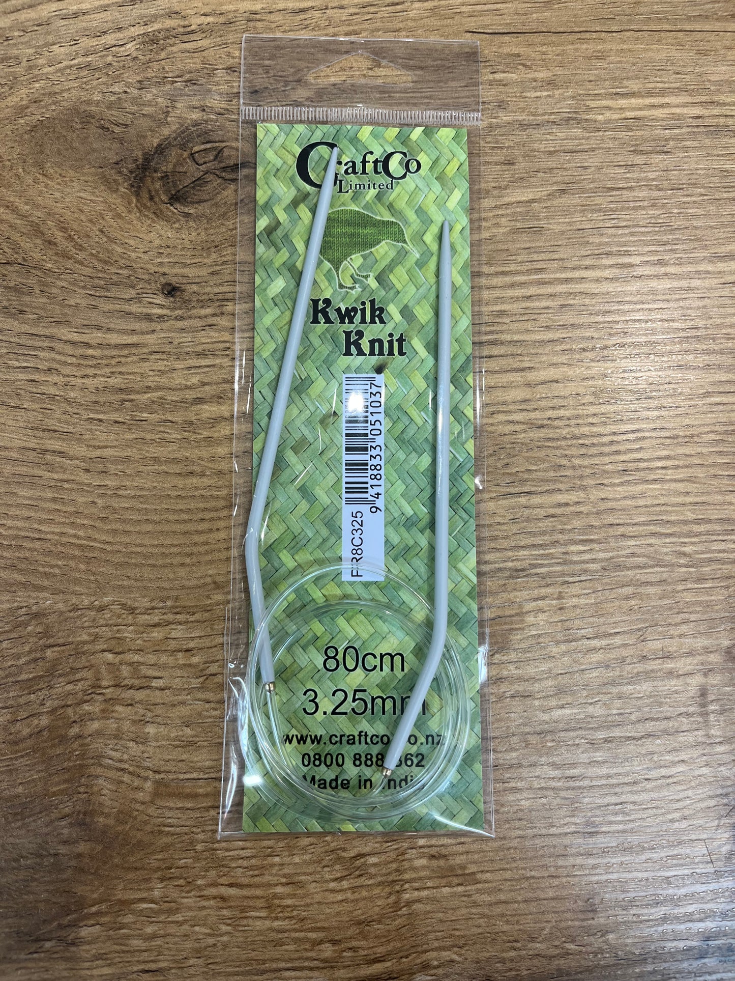 Circular needles steel tipped 80cm x 3.25cm