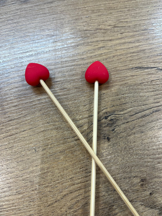Stitch Holders - Red Hearts