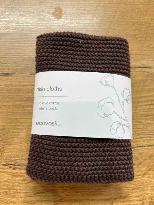 Ecovask Dish Cloths LITE - Chocolate