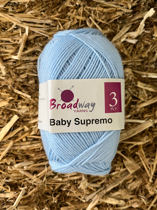 Baby Supremo 3 ply Merino - Baby Blue
