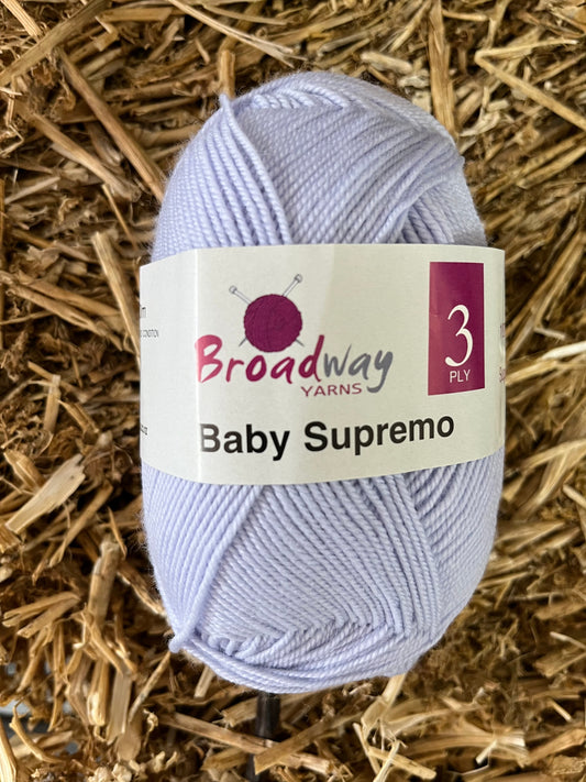 Baby Supremo 3 ply Merino - Silver
