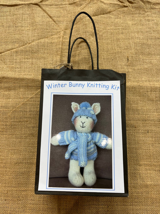 Winter Bunny Knitting Kit