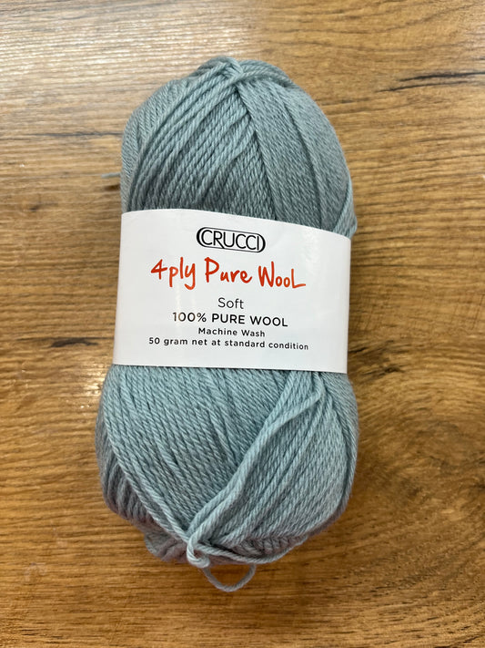 Crucci Pure Wool 4ply - Duck Egg