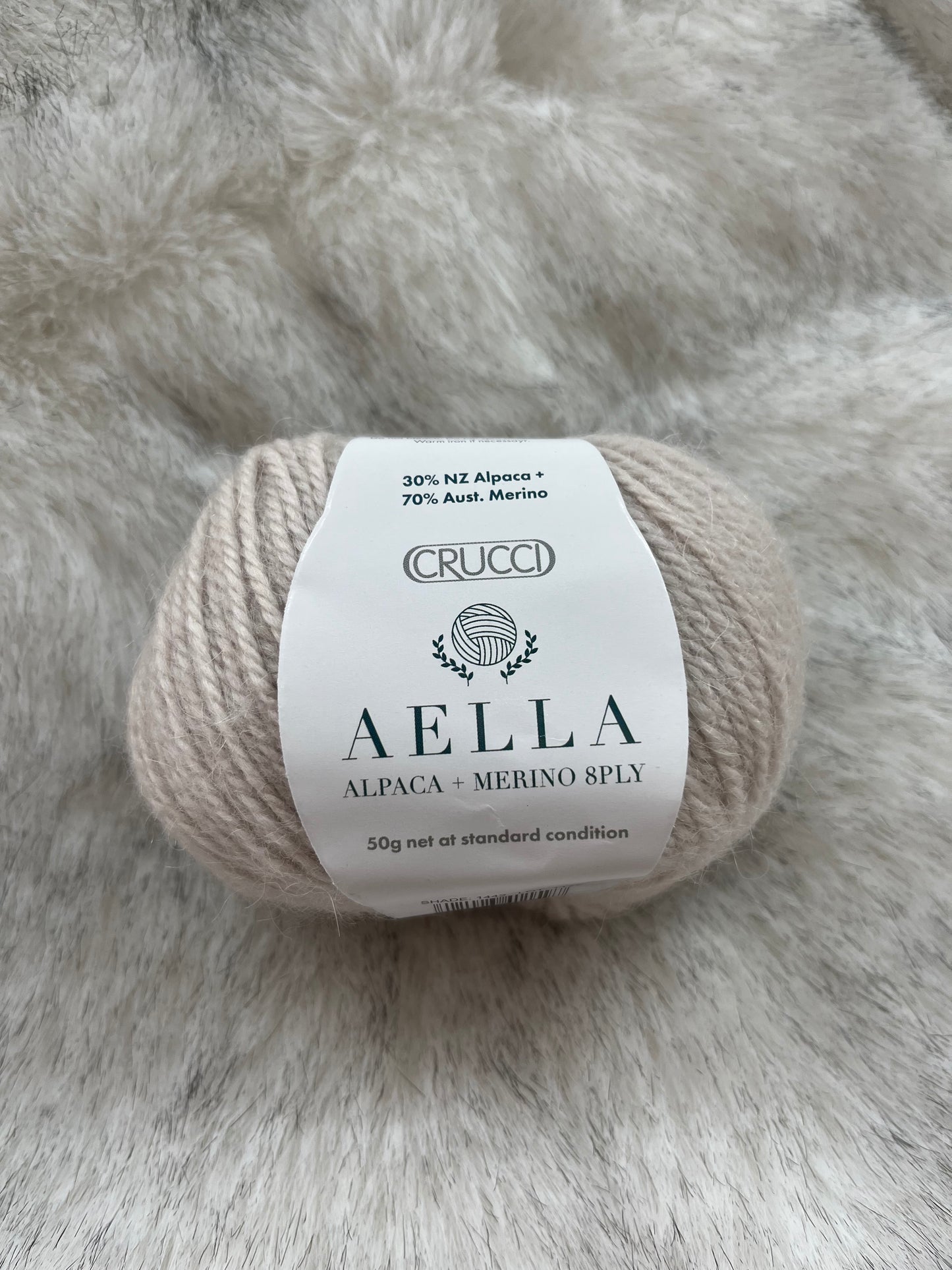 Crucci Aella 8 ply Alpaca Merino - Oatmeal