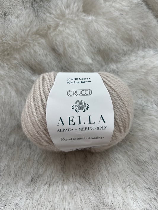 Crucci Aella 8 ply Alpaca Merino - Oatmeal
