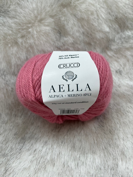 Crucci Aella 8 ply Alpaca Merino - Rose