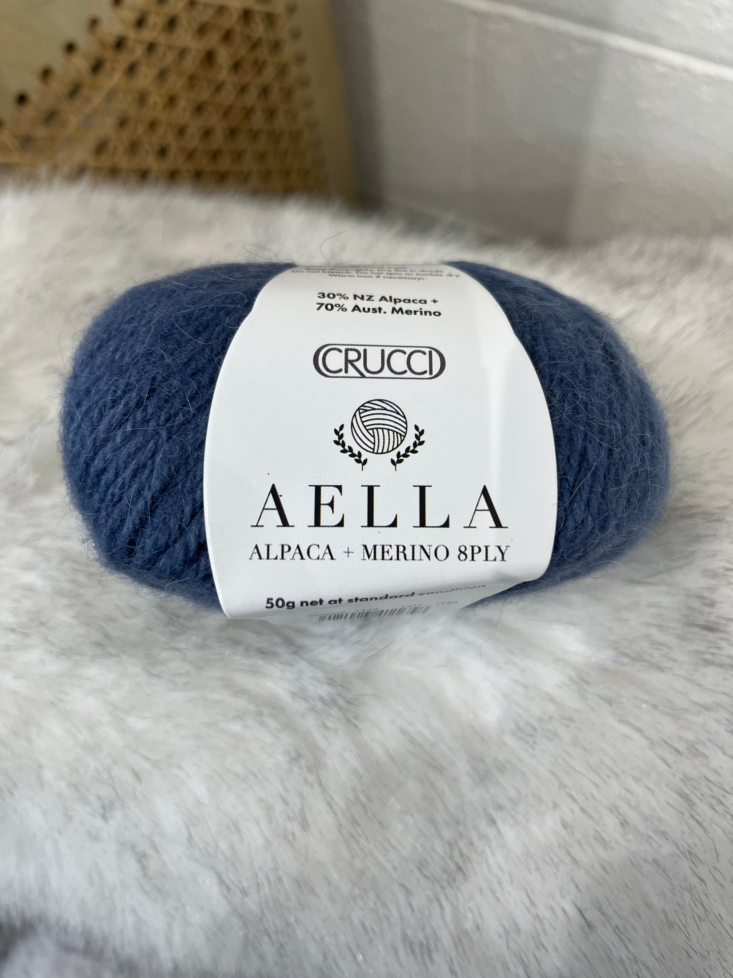 Crucci Aella 8 ply Alpaca Merino - Cadet