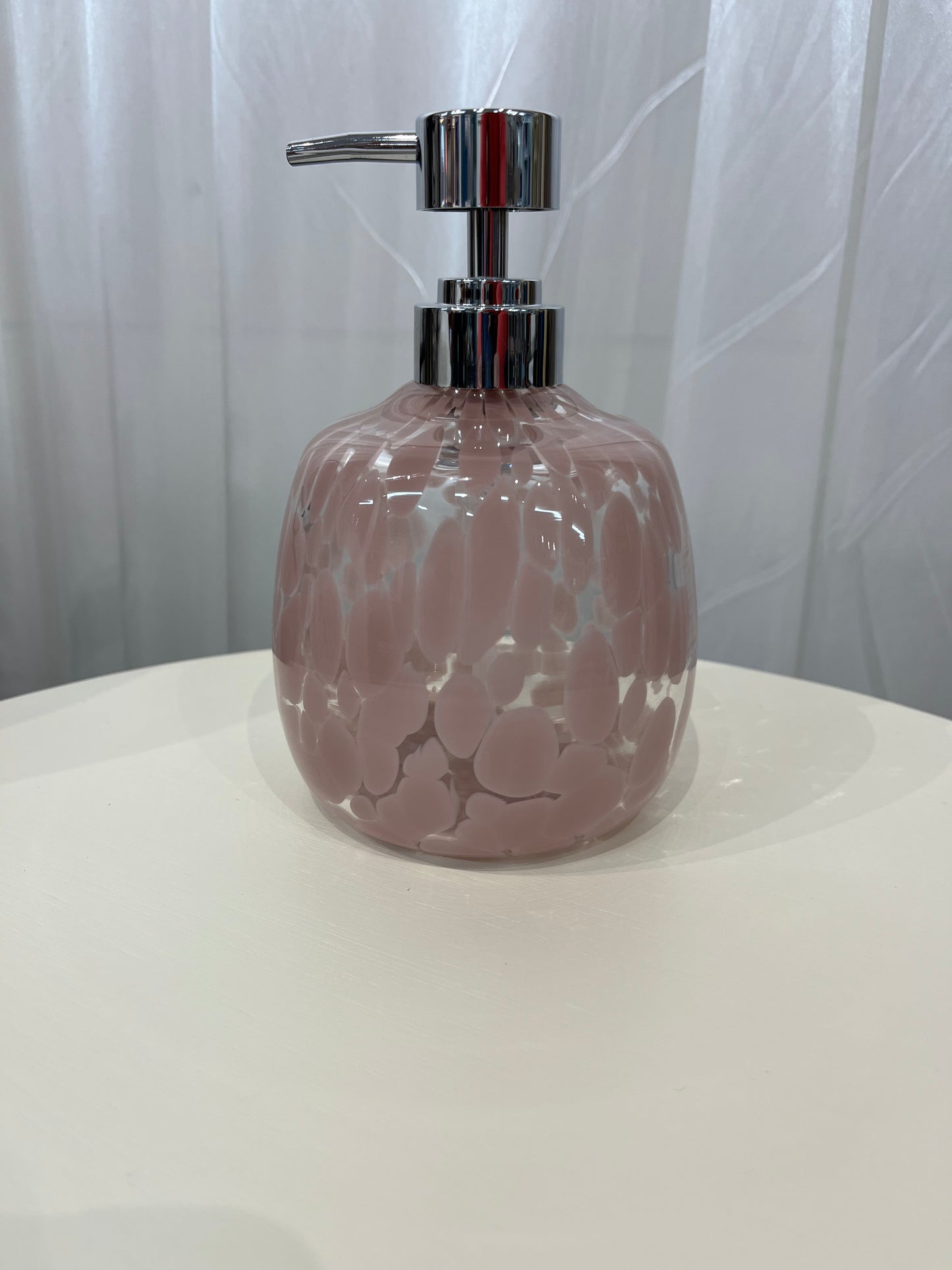 Glass Soap Dispenser - Pink