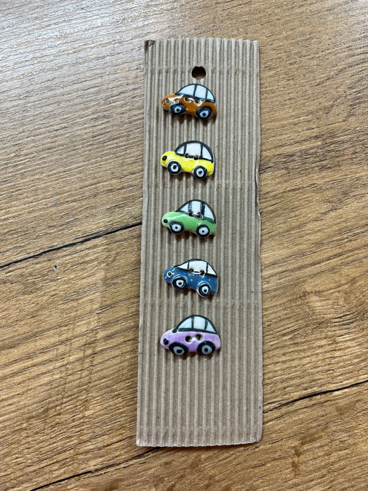 Hand Made Buttons - Cars