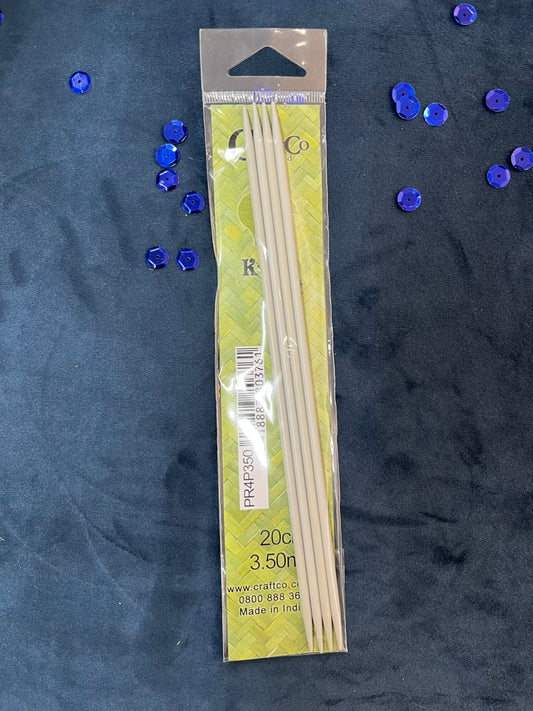 Double pointed steel needles 20cm x 3.50mm