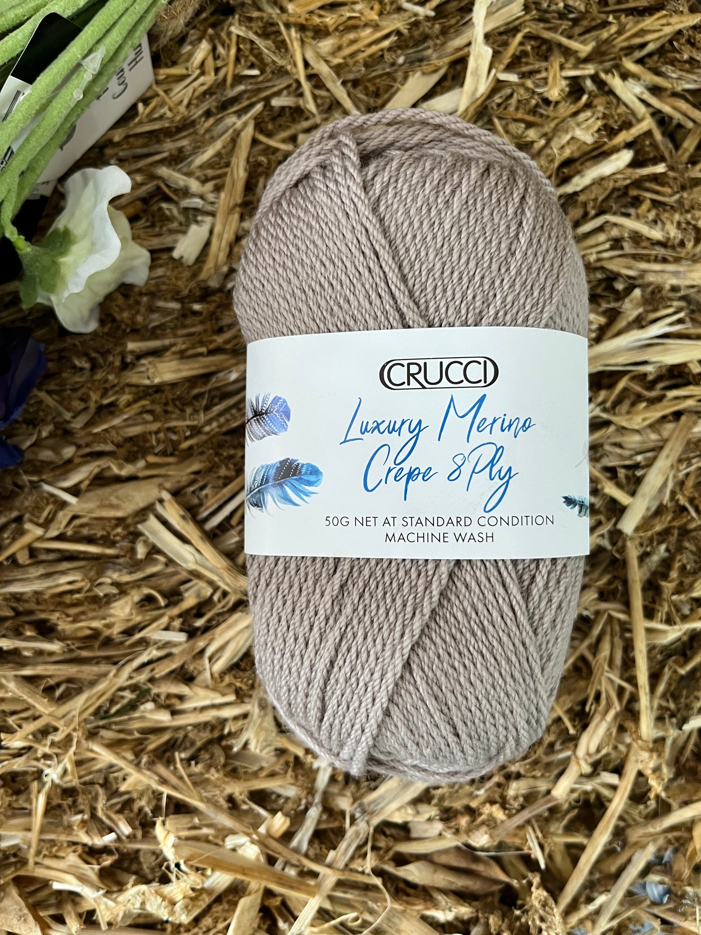 Crucci Luxury Merino Crepe Wool DK - Warm Taupe