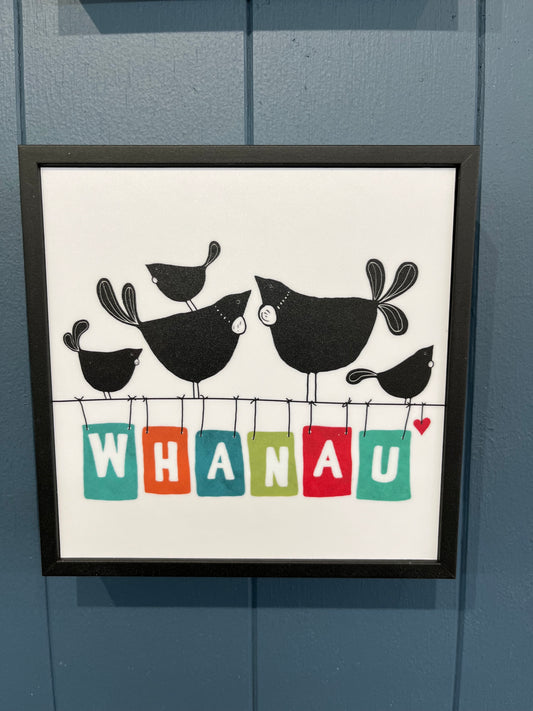 Family Love Whanau by Red Ink Design - Framed Print