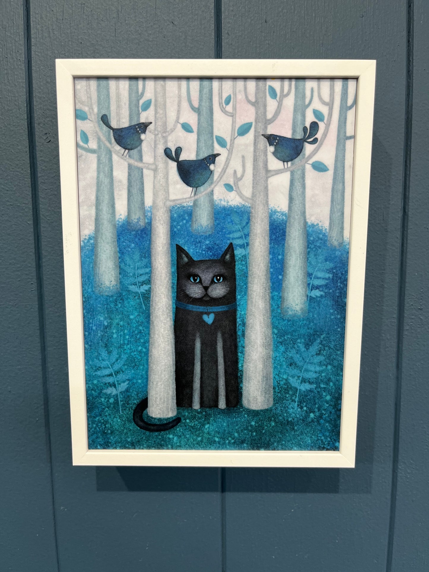 Rhapsody in Blue by Raw Design  - Framed Print