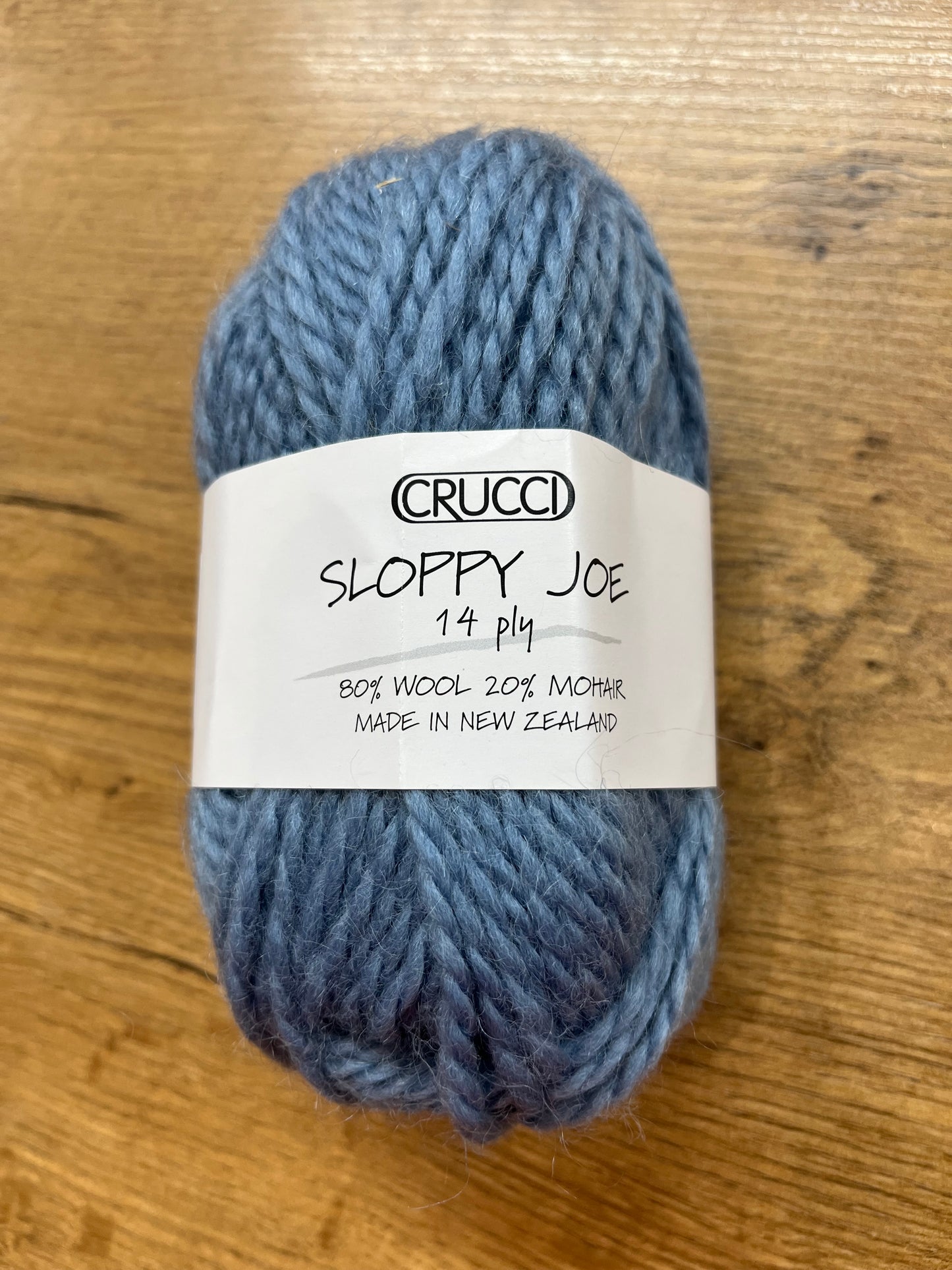 Crucci Sloppy Joe 14ply Wool - Dusky Blue