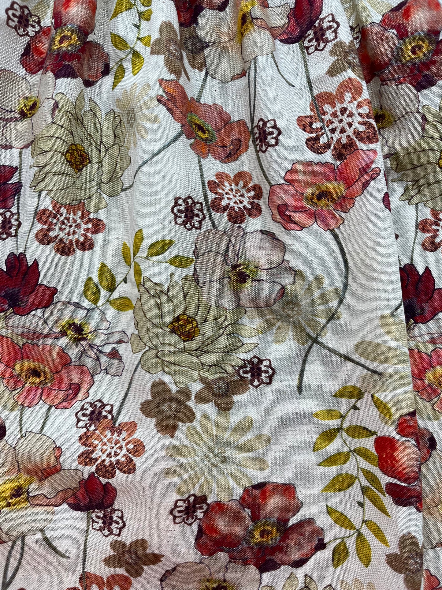 Cotton Girls Dress - Autumn Meadow