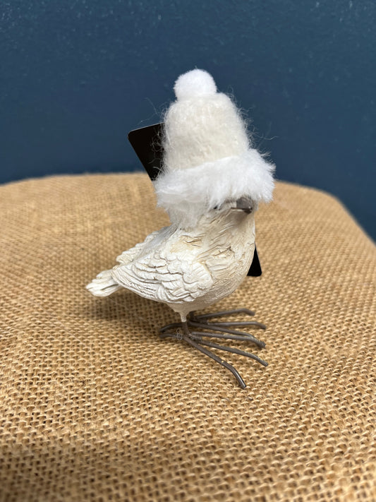 Little Bird with Santa Hat Christmas Decoration