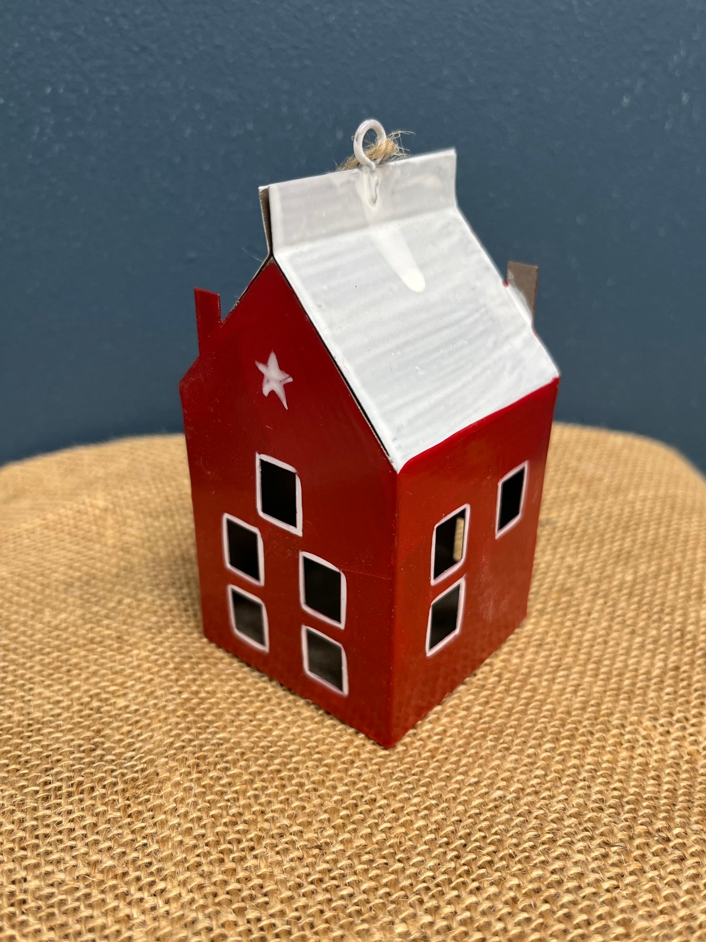 Hanging Tin Christmas House