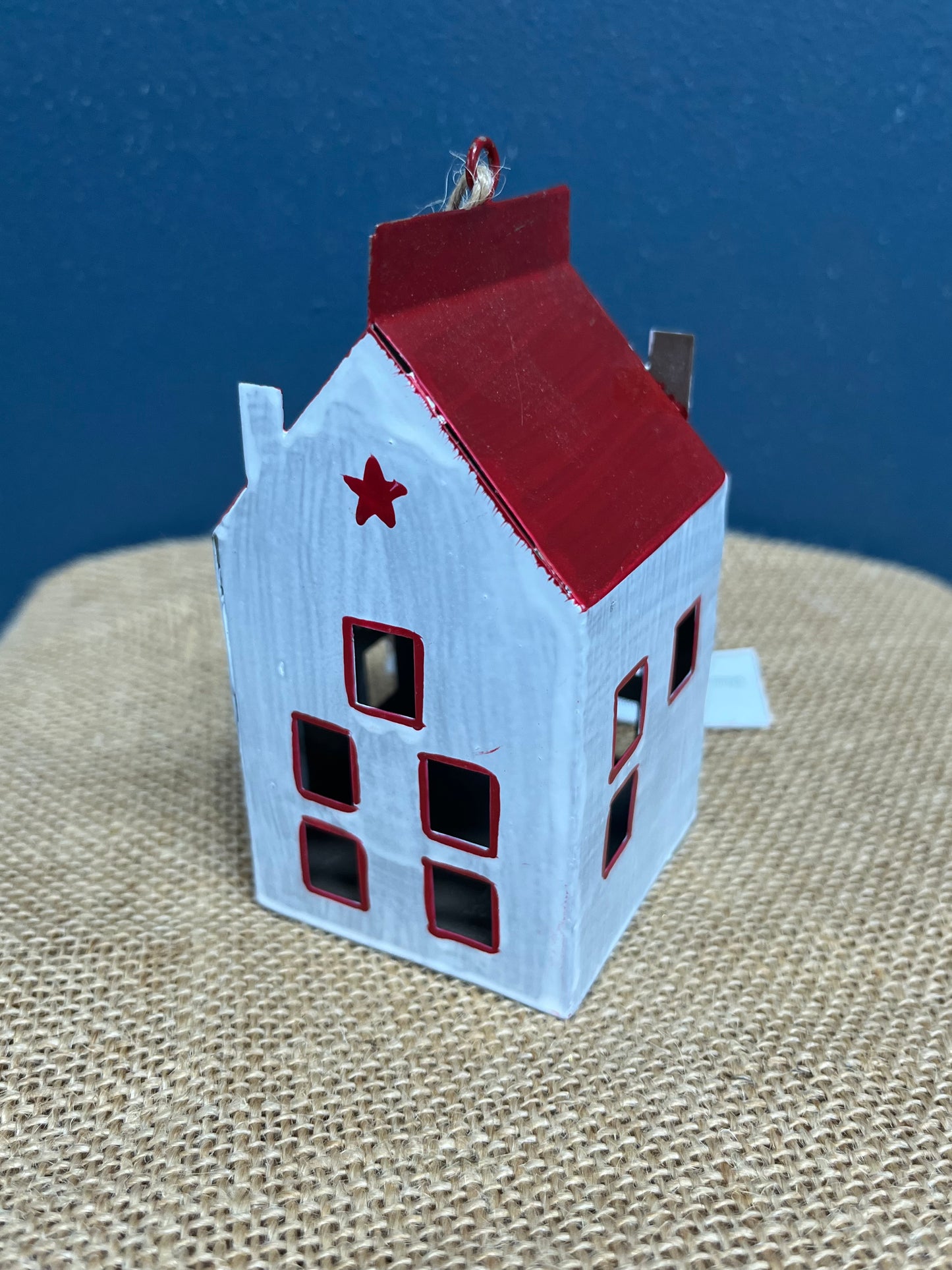 Hanging Tin Christmas House