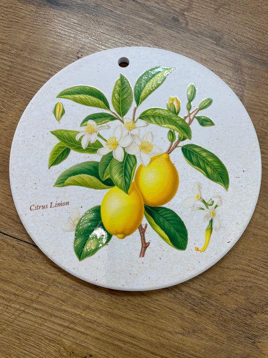 Wall Plaque/Trivet - Lemon
