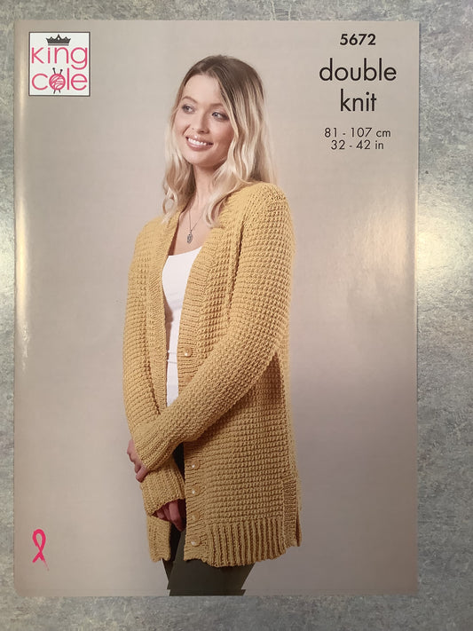Ladies Long Cardi and Sweater - King Cole