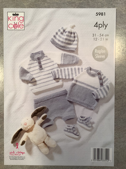 Sweater, Pants, Hat and Booties  - King Cole