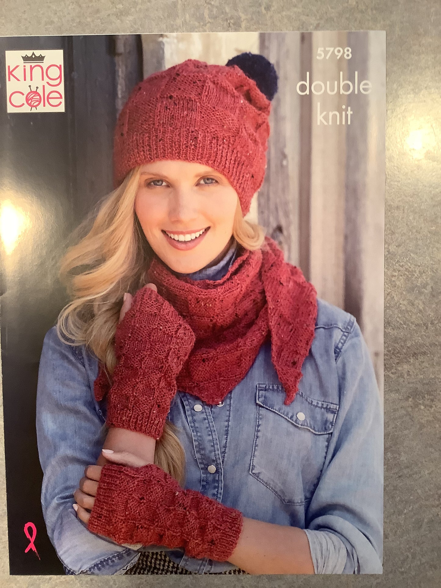 Cable Hat, Mittens and Snood  - King Cole