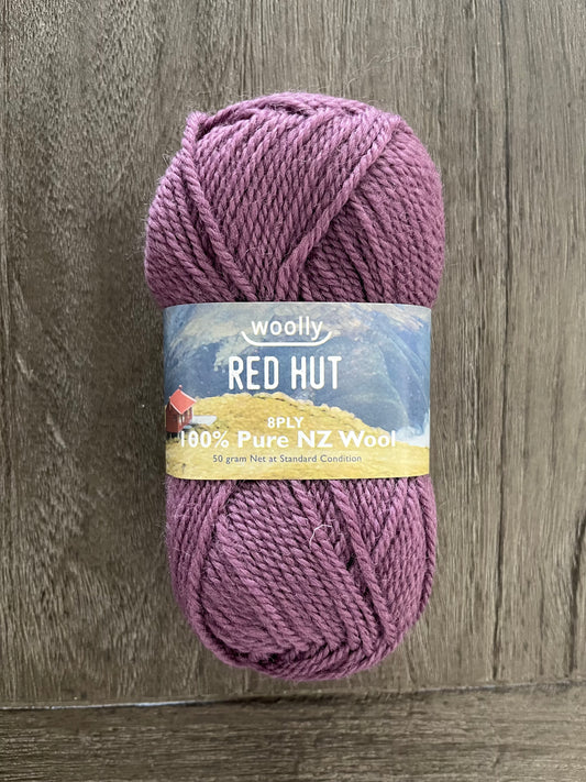 Red Hut 8ply - Dark Lilac
