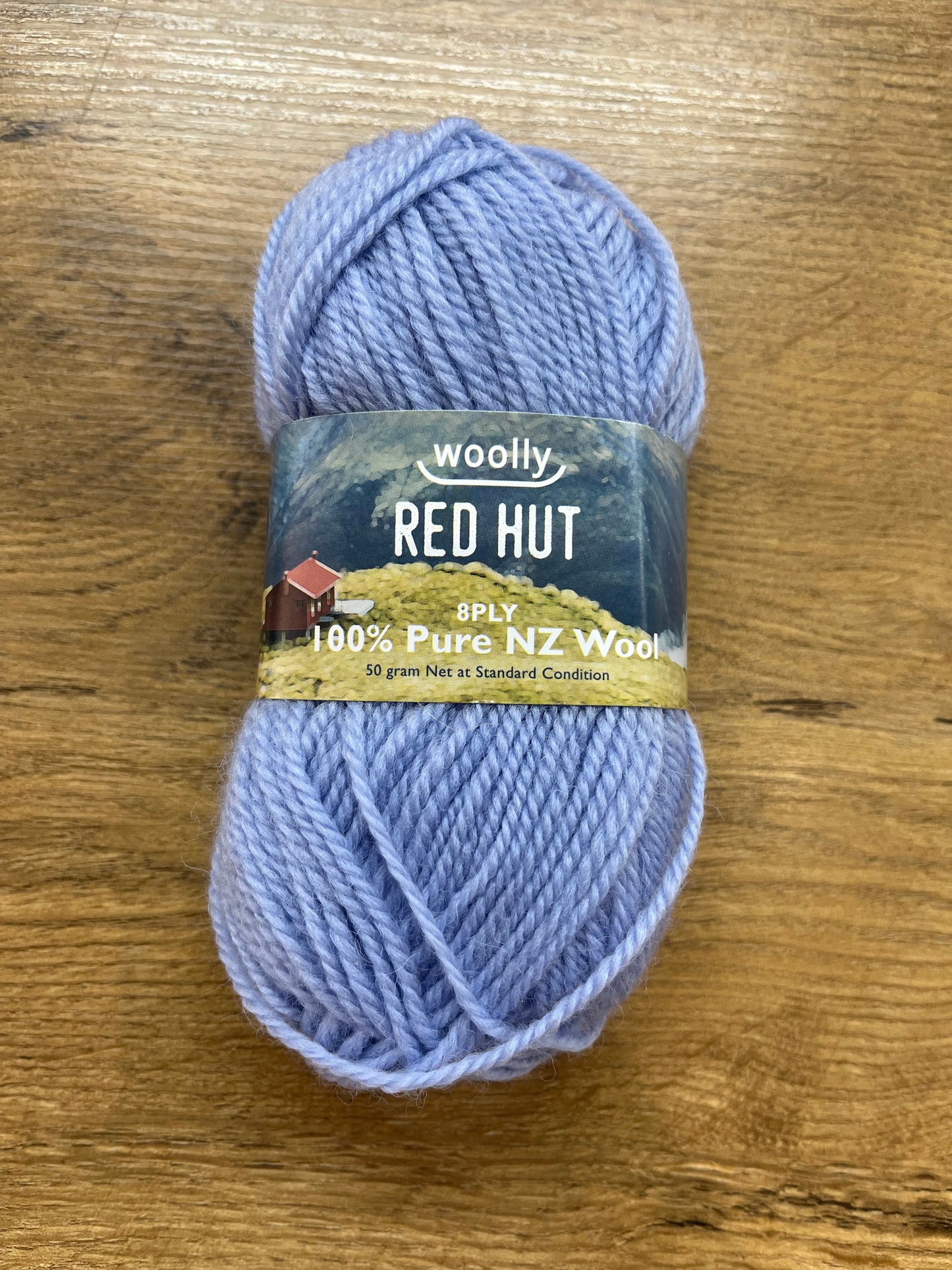Red Hut 8ply - Soft Blue