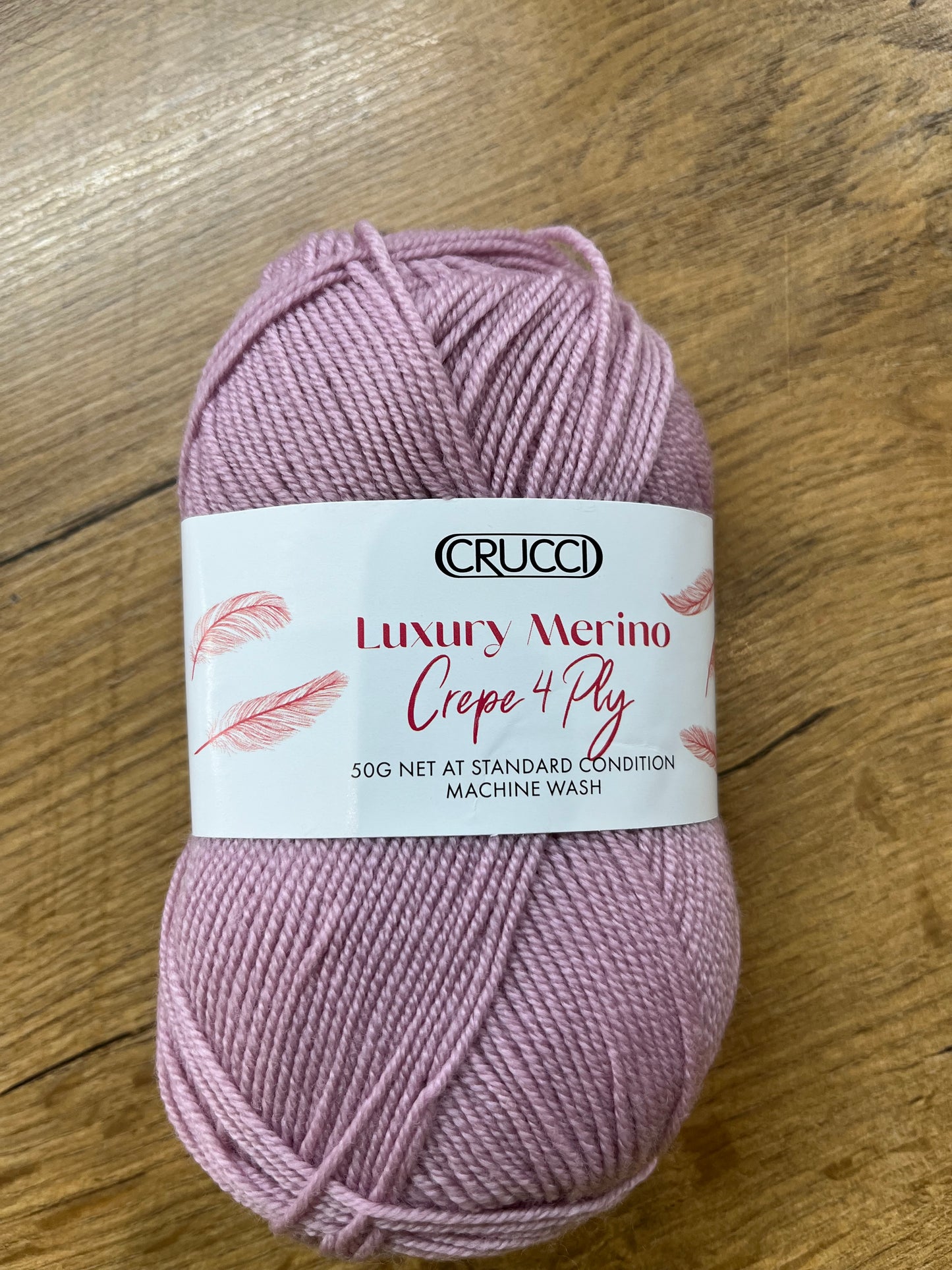 Crucci Luxury Merino Crepe 4 ply - Rosy