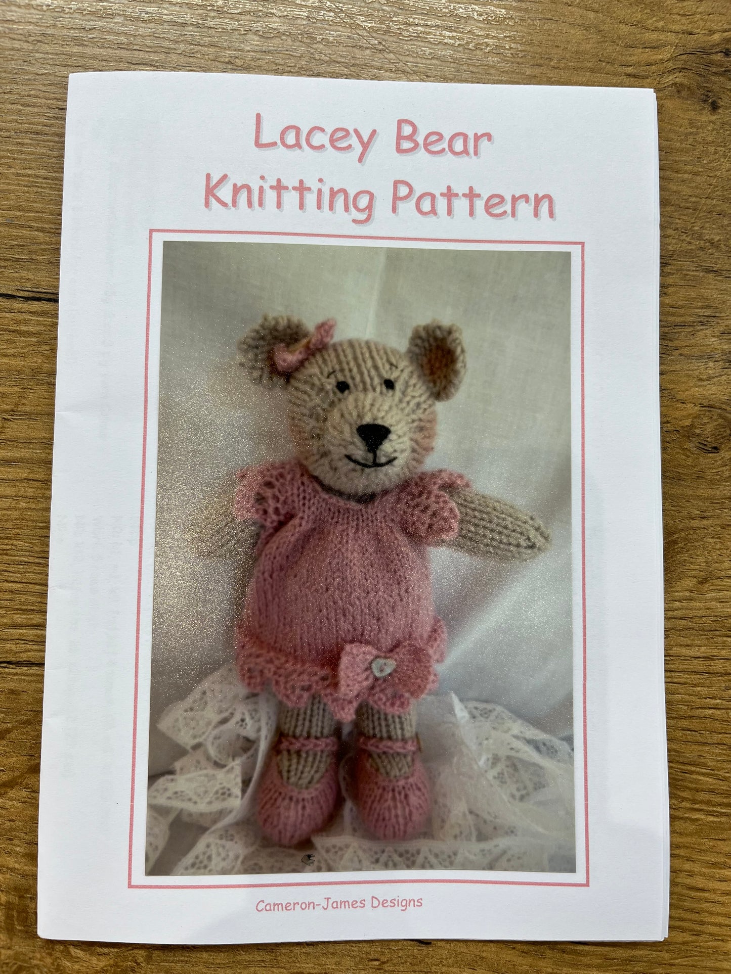 Lacey Bear Knitting Pattern