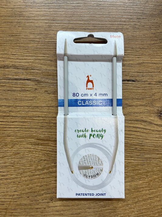 Circular Needles Steel Tipped 80cm x 4.00mm
