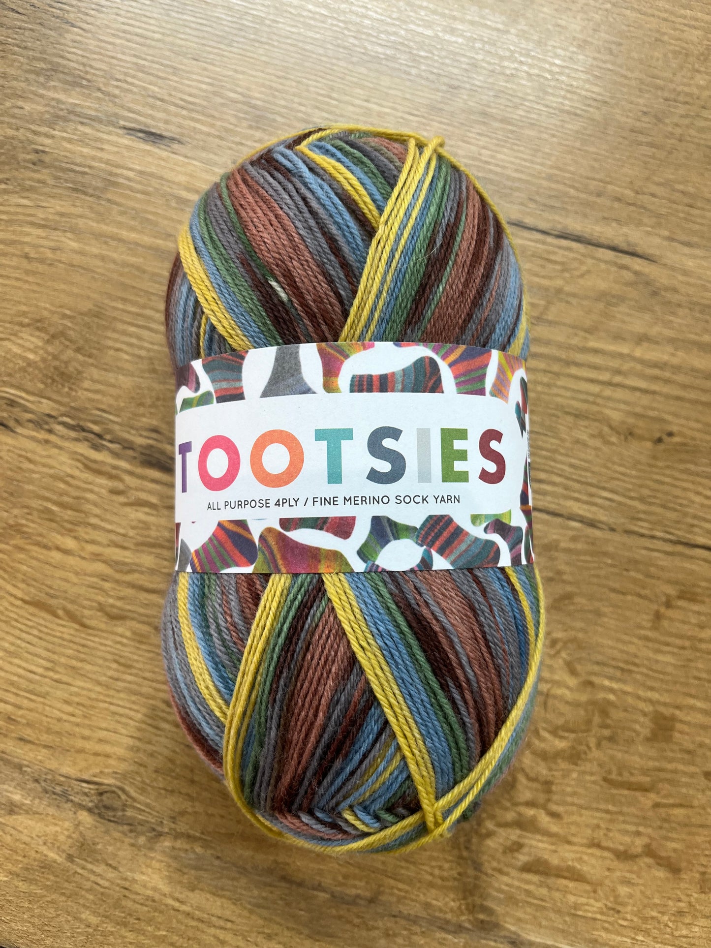 Tootsies Merino Sock Yarn 4 ply - shade 473