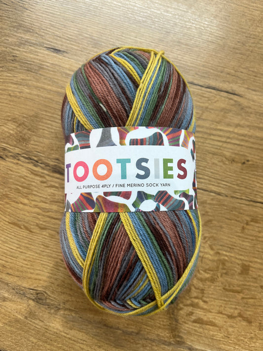 Tootsies Merino Sock Yarn 4 ply - shade 473