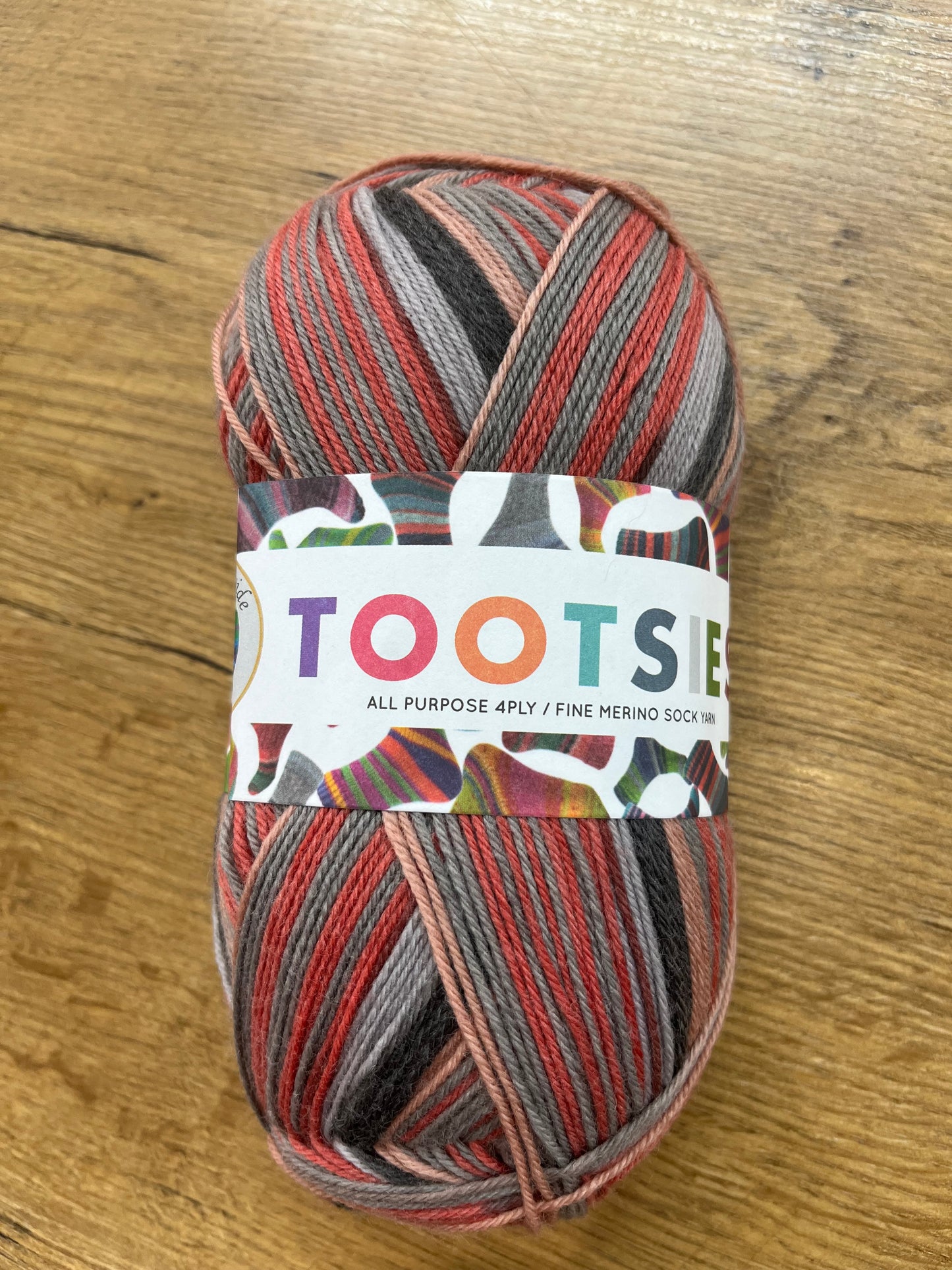 Tootsies Merino Sock Yarn 4 ply - shade 468