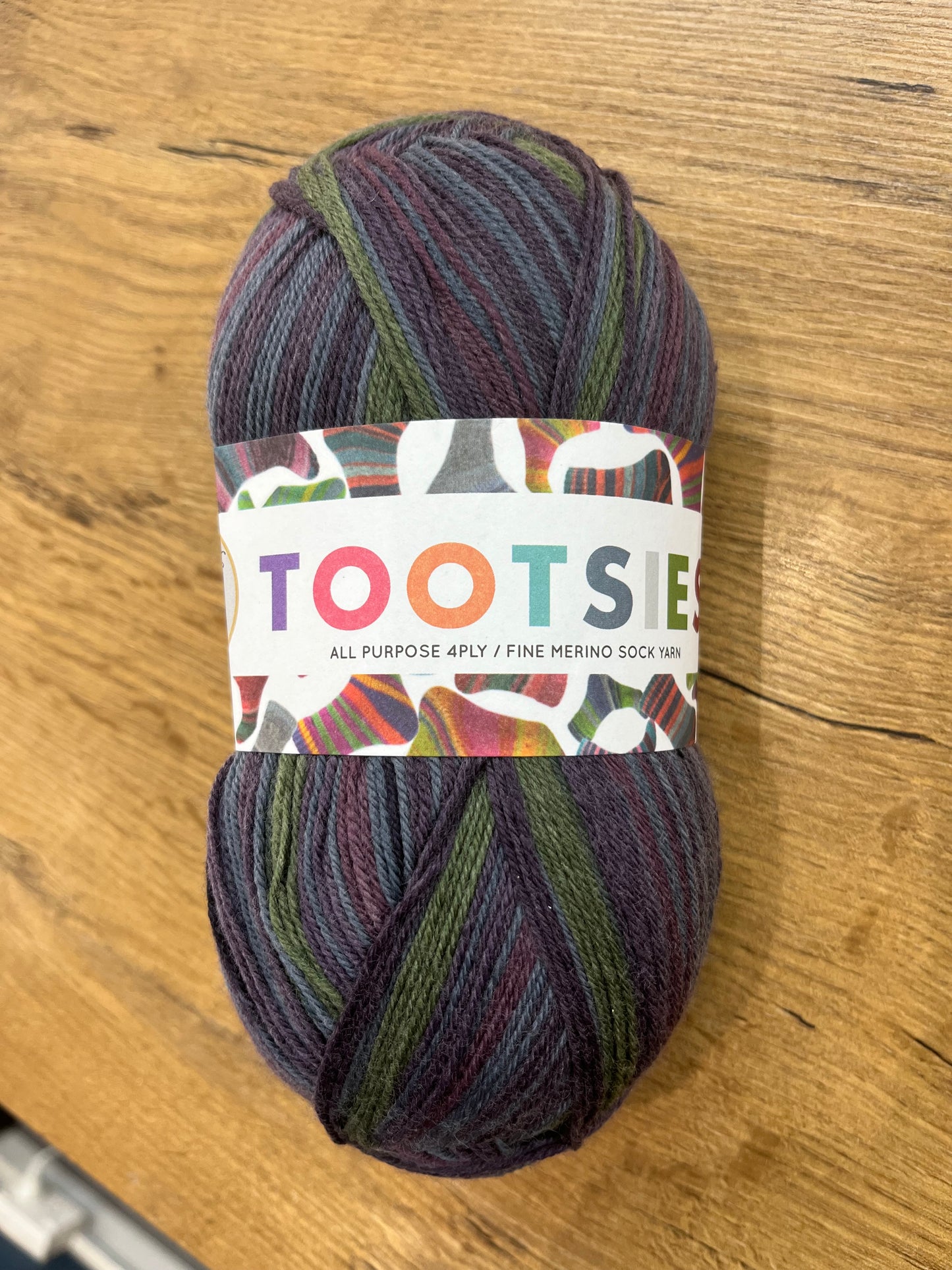 Tootsies Merino Sock Yarn 4 ply - Shade 471