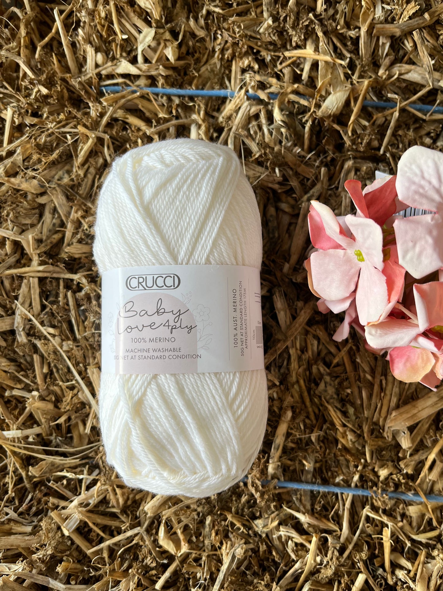 Crucci Baby Love Merino 4 ply - White