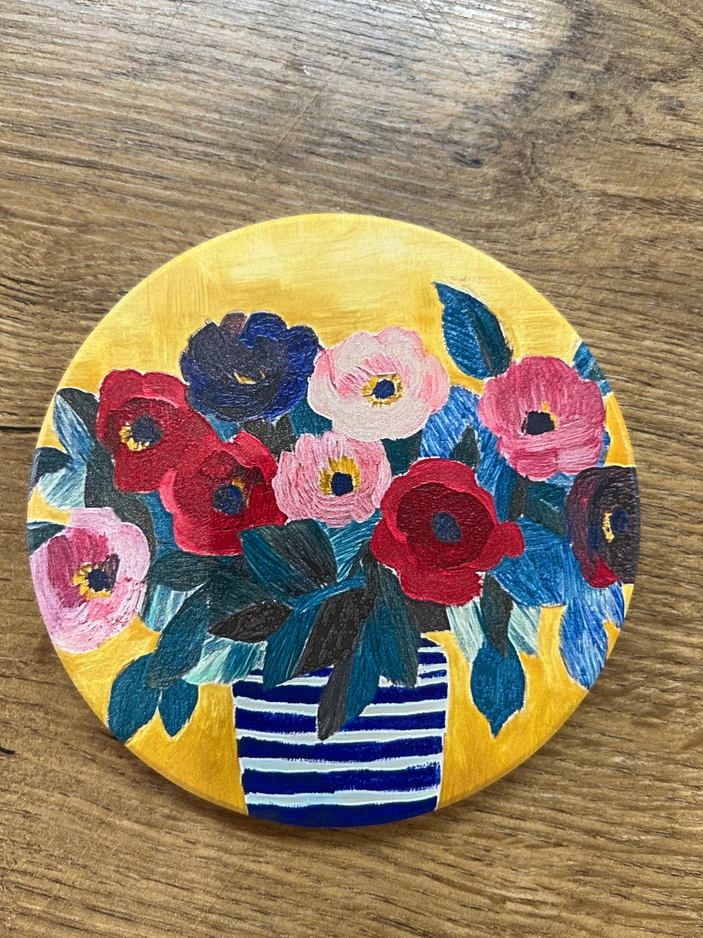 Ceramic Billie Coasters - Blue Vase