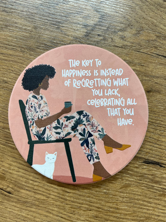 Ceramic Billie Coasters - Happiness