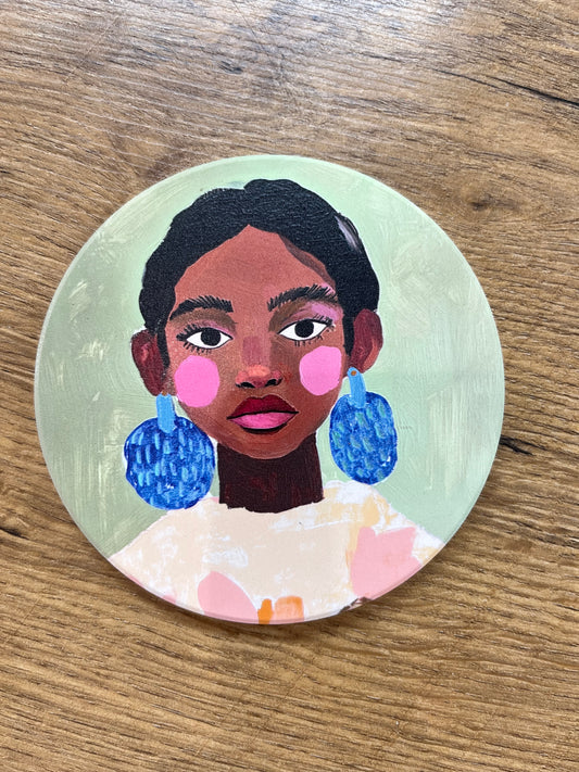 Ceramic Billie Coasters - Girl