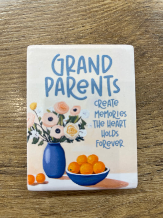 Billie Ceramic Magnet - Grandparents