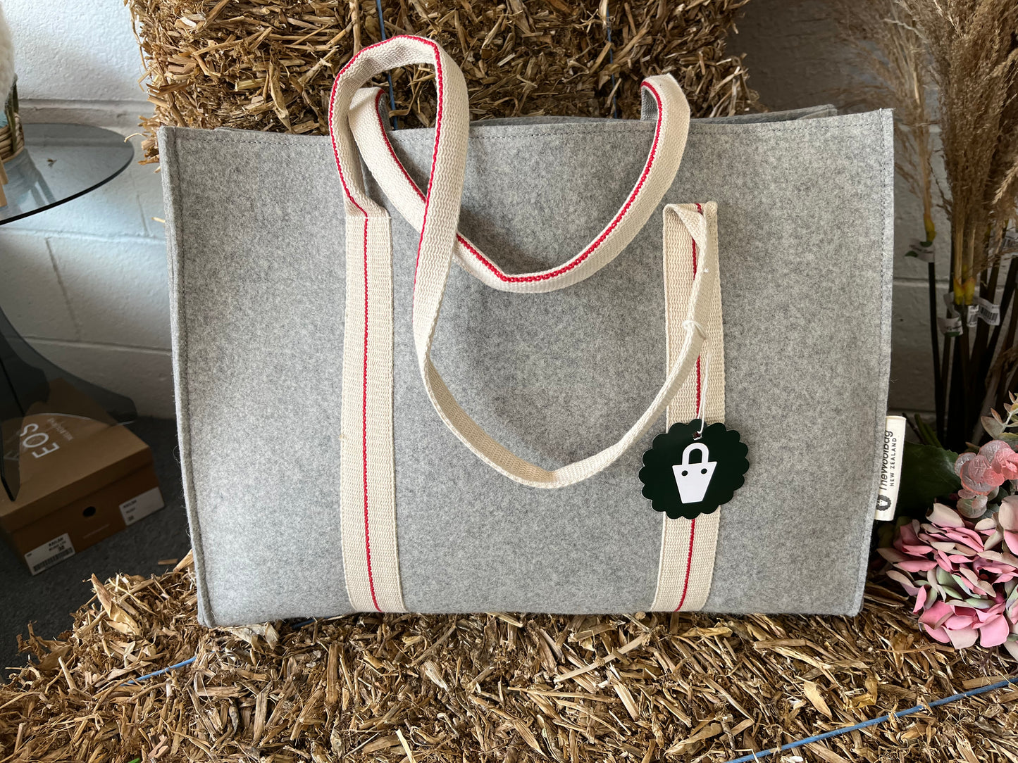 The Wool Bag - Grey/Navy