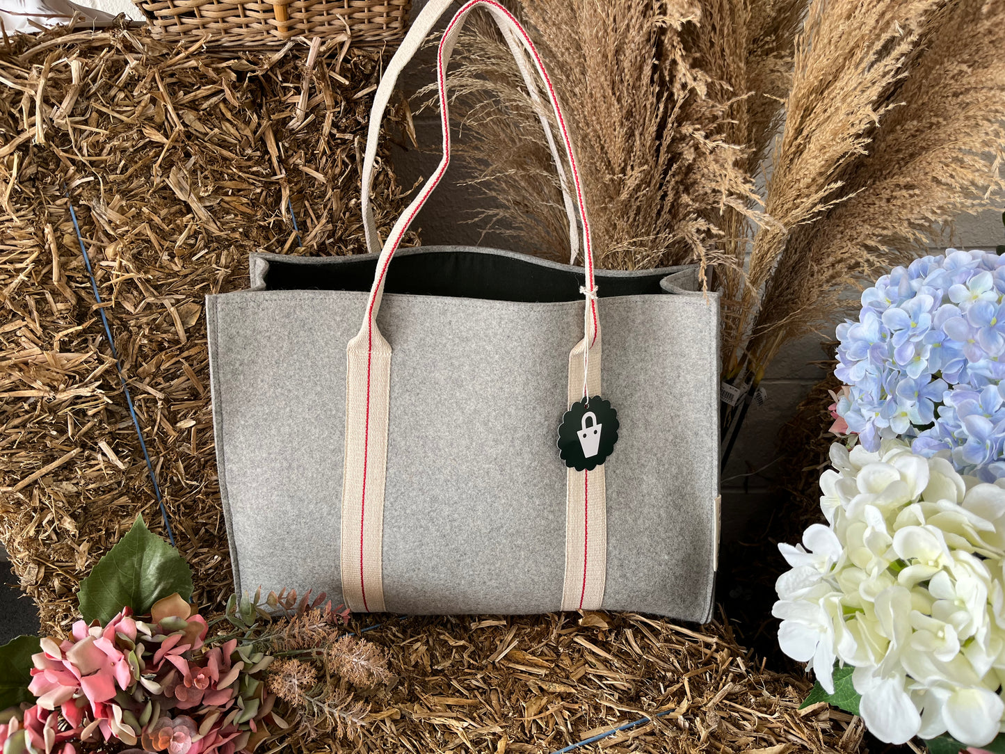 The Wool Bag - Grey/Green