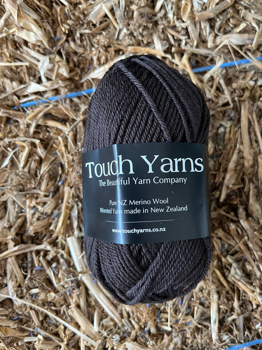 Touch Yarns Pure Merino 8ply – Cocoa