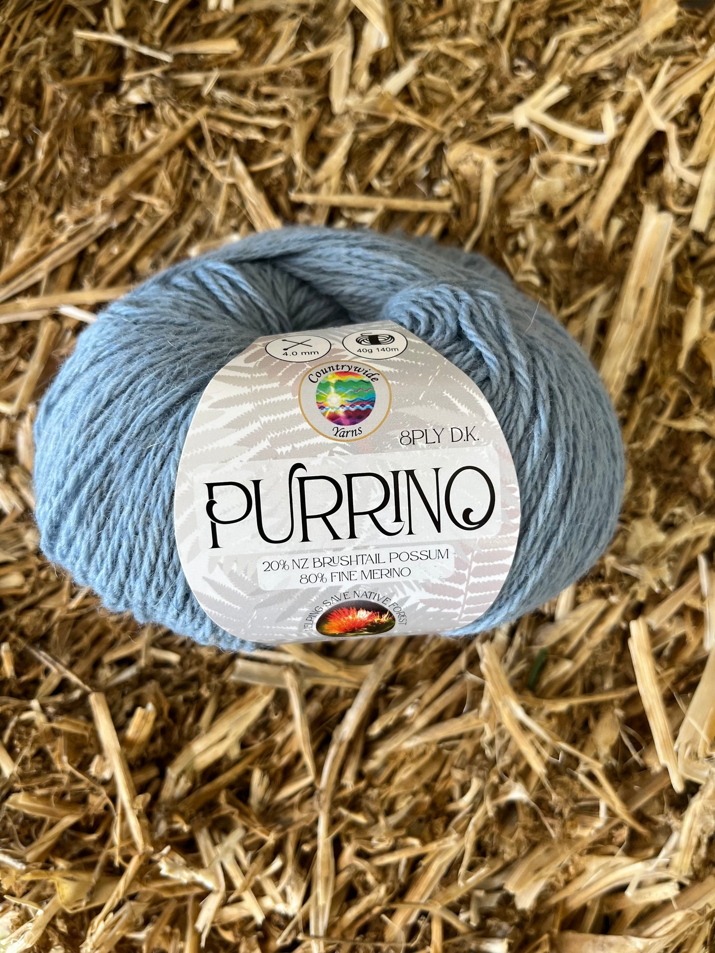 Purrino 8ply - Pale Blue