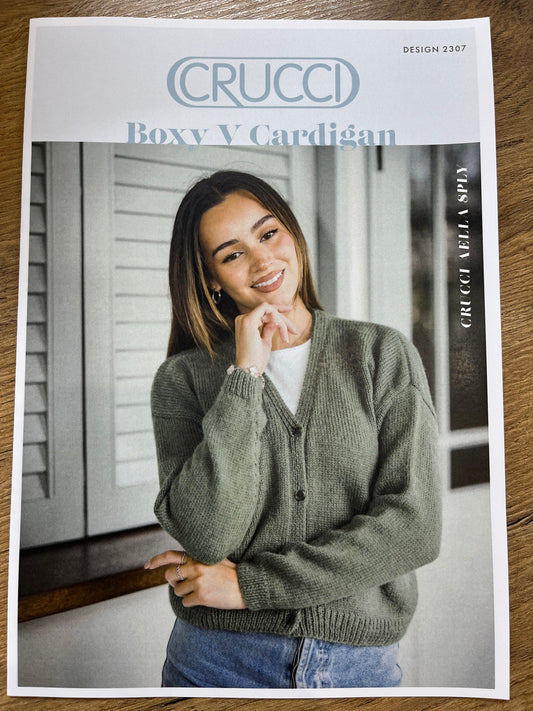 Boxy V Cardigan - Crucci