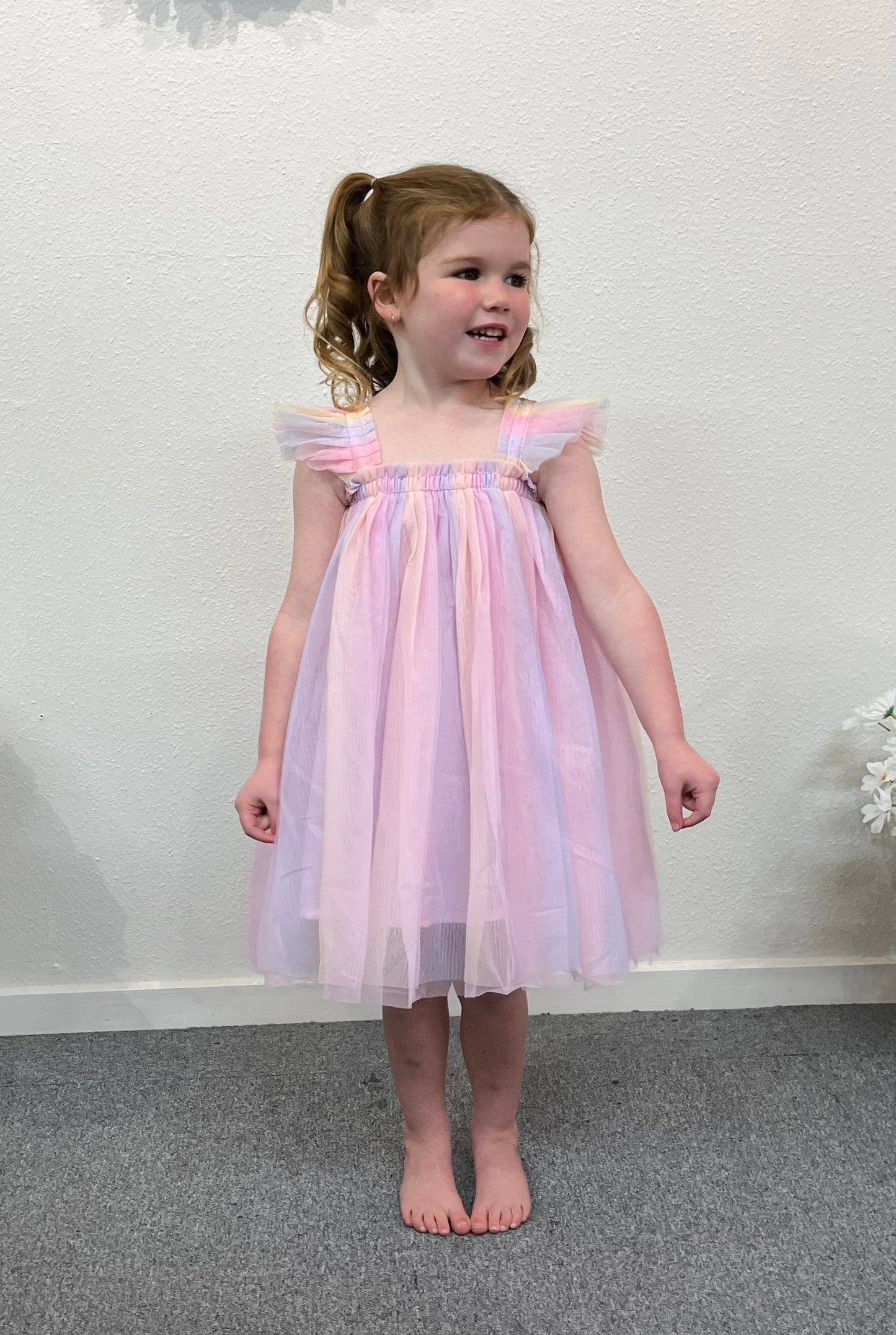 Girls Fairy Wing Dress - Pink