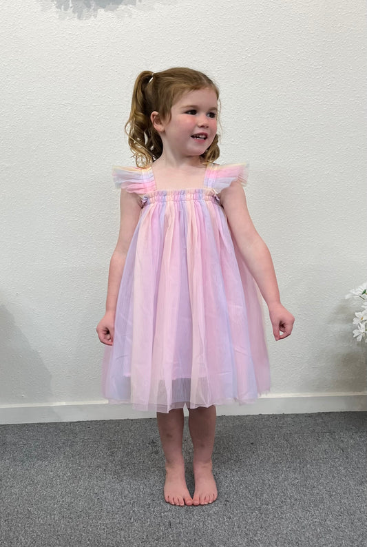 Girls Fairy Wing Dress - Pink