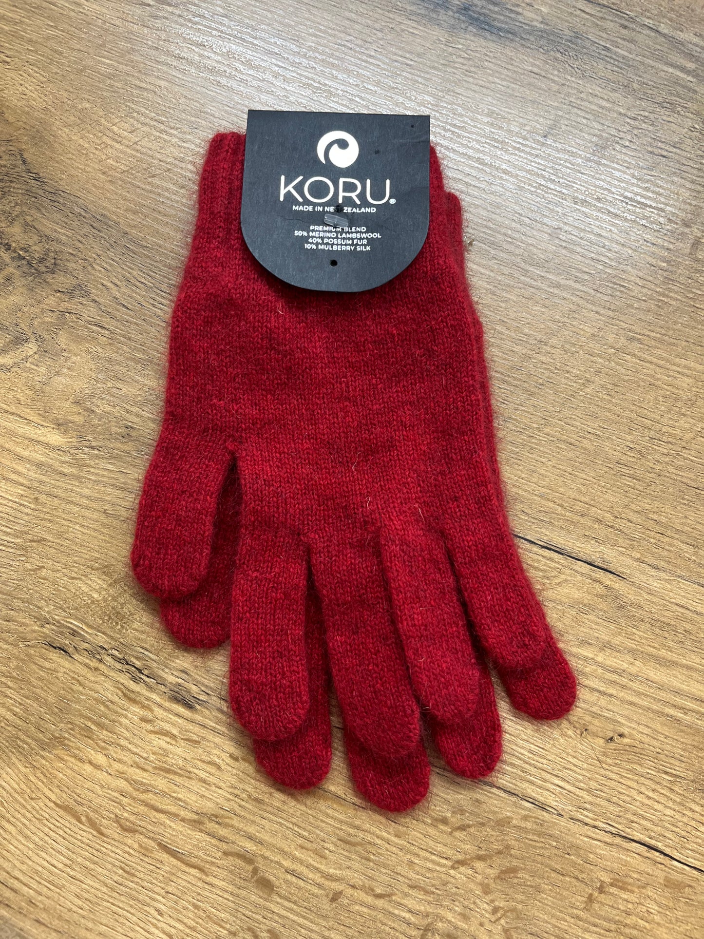 Merino and Possum Gloves - Medium