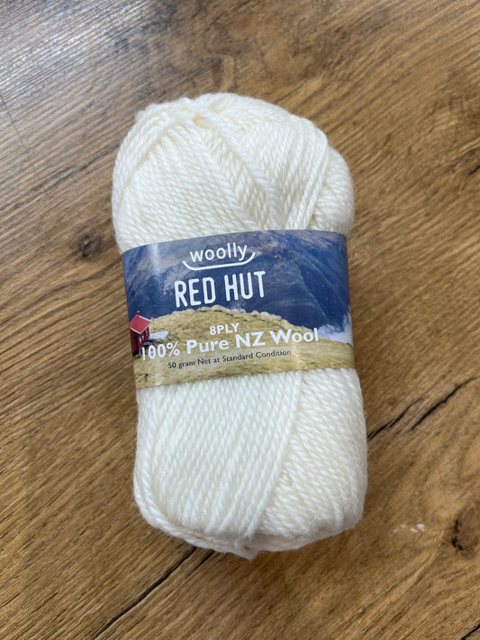 Red Hut 8ply - White